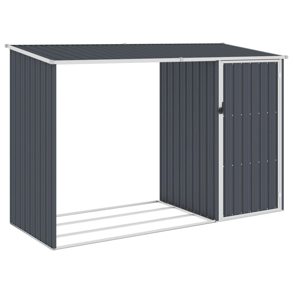 VidaXL Brandhoutschuur Antraciet 245x98x159cm - 35% Korting!