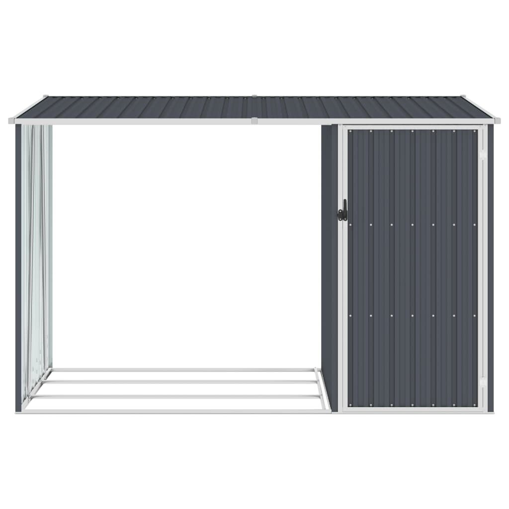 VidaXL Brandhoutschuur Antraciet 245x98x159cm - 35% Korting!