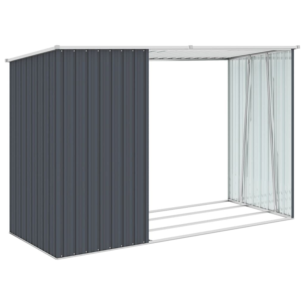 VidaXL Brandhoutschuur Antraciet 245x98x159cm - 35% Korting!