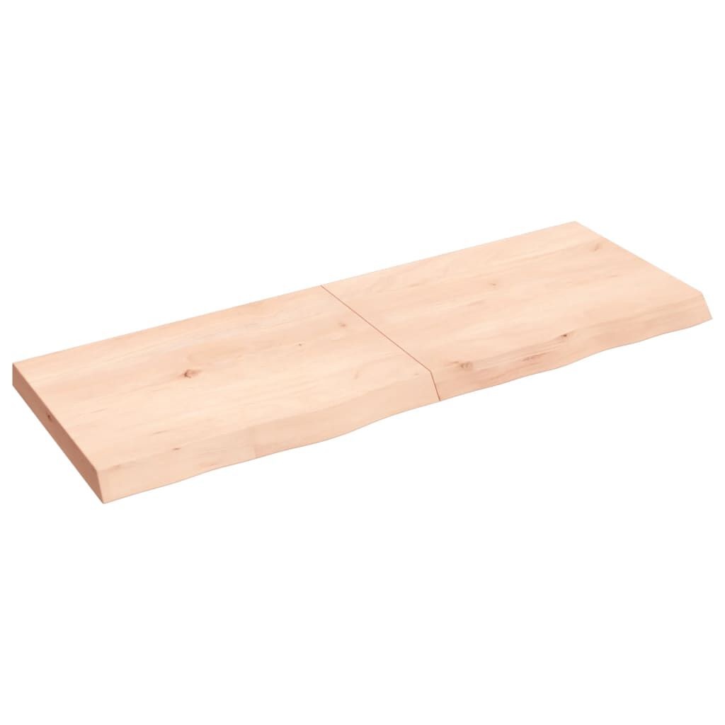vidaXL Wastafelblad Eiken 140cm - 35% Korting! Massief Hout