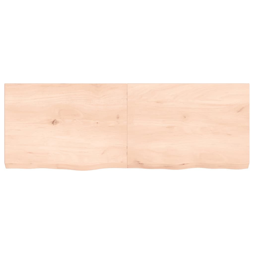 vidaXL Wastafelblad Eiken 140cm - 35% Korting! Massief Hout