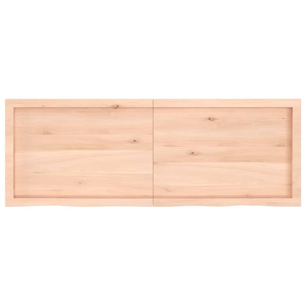 vidaXL Wastafelblad Eiken 140cm - 35% Korting! Massief Hout