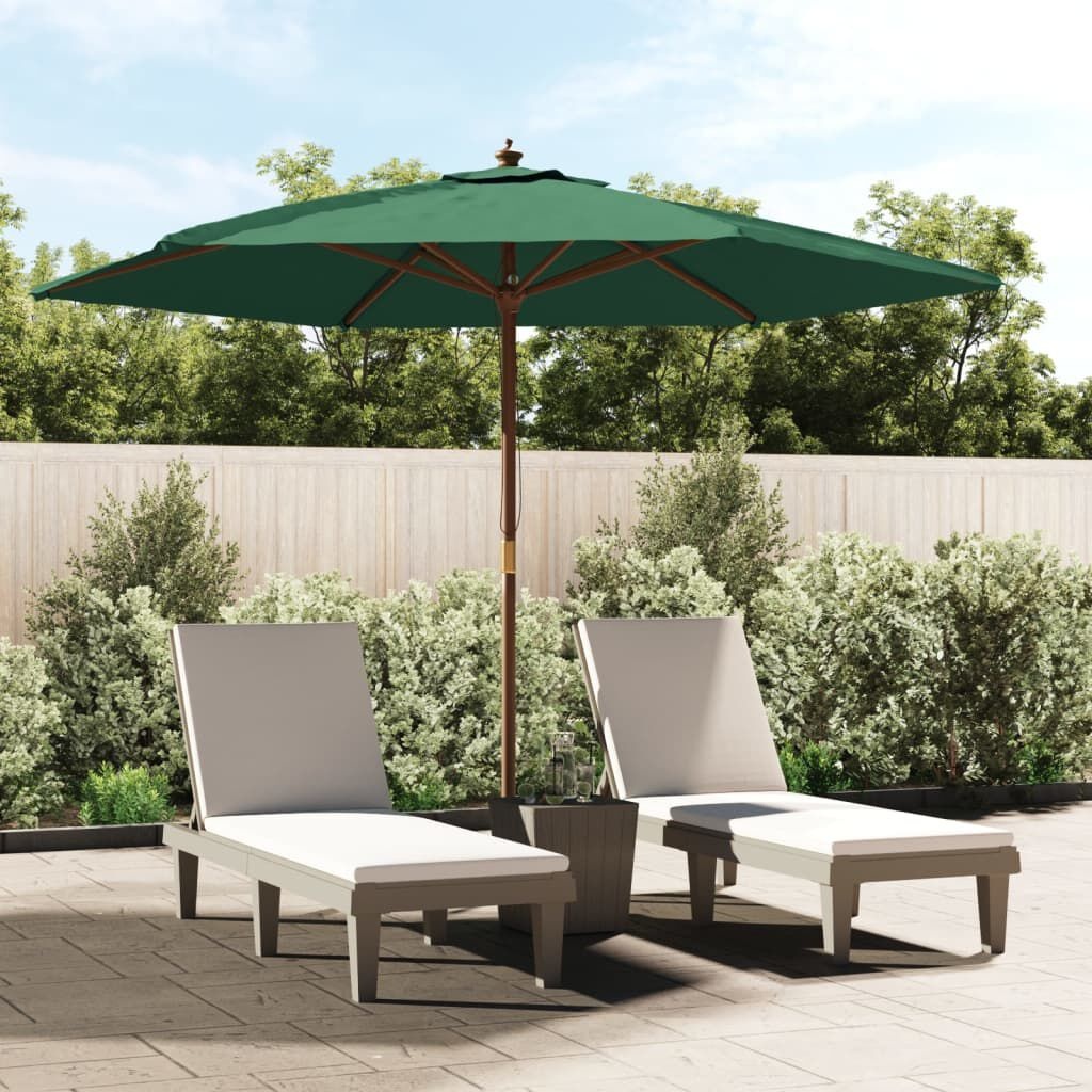 vidaXL Parasol Groen 299x240cm - 35% Korting!