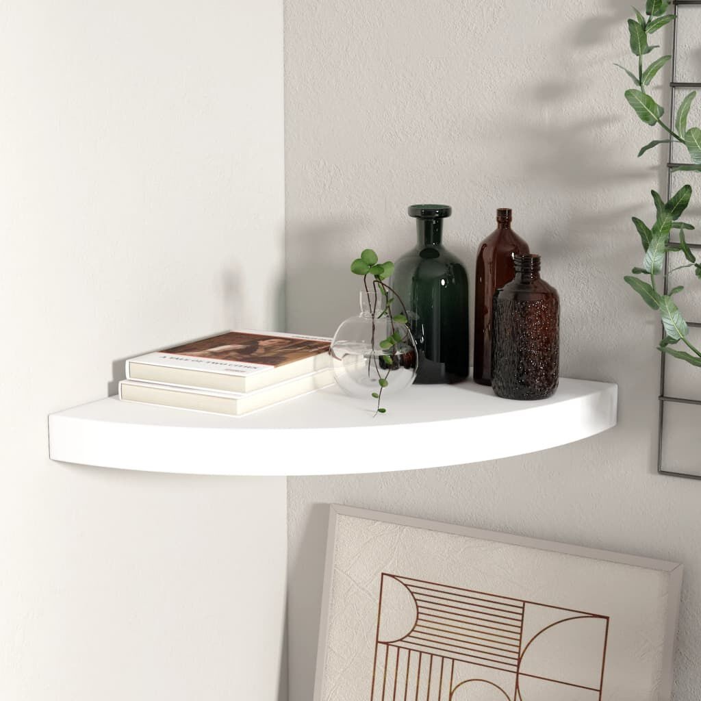 Hoekplank Wit 35x35cm - 35% Korting! (Minimale Schade)