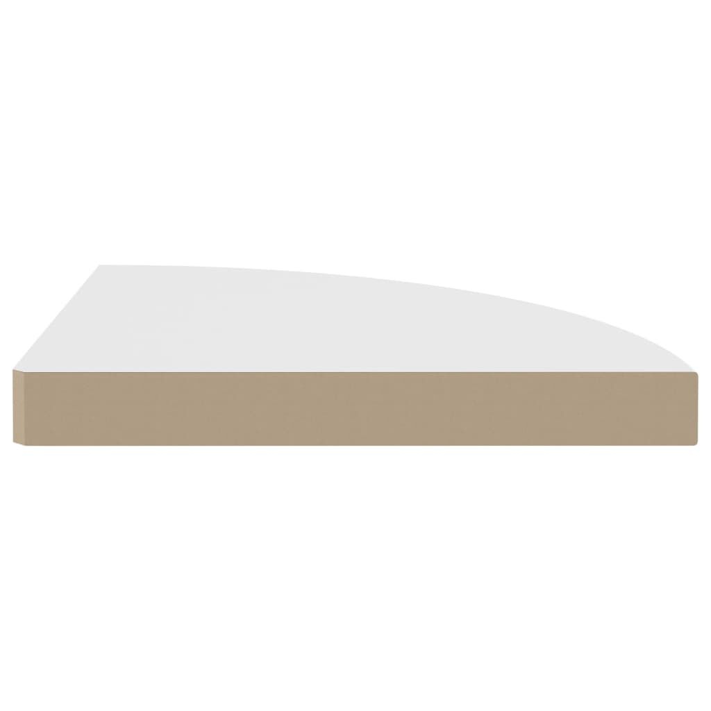 Hoekplank Wit 35x35cm - 35% Korting! (Minimale Schade)