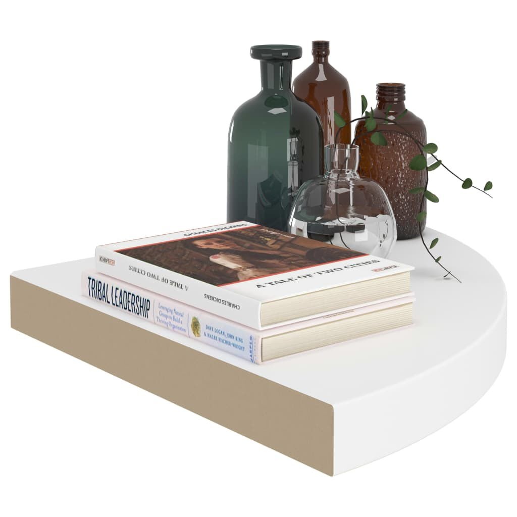 Hoekplank Wit 35x35cm - 35% Korting! (Minimale Schade)