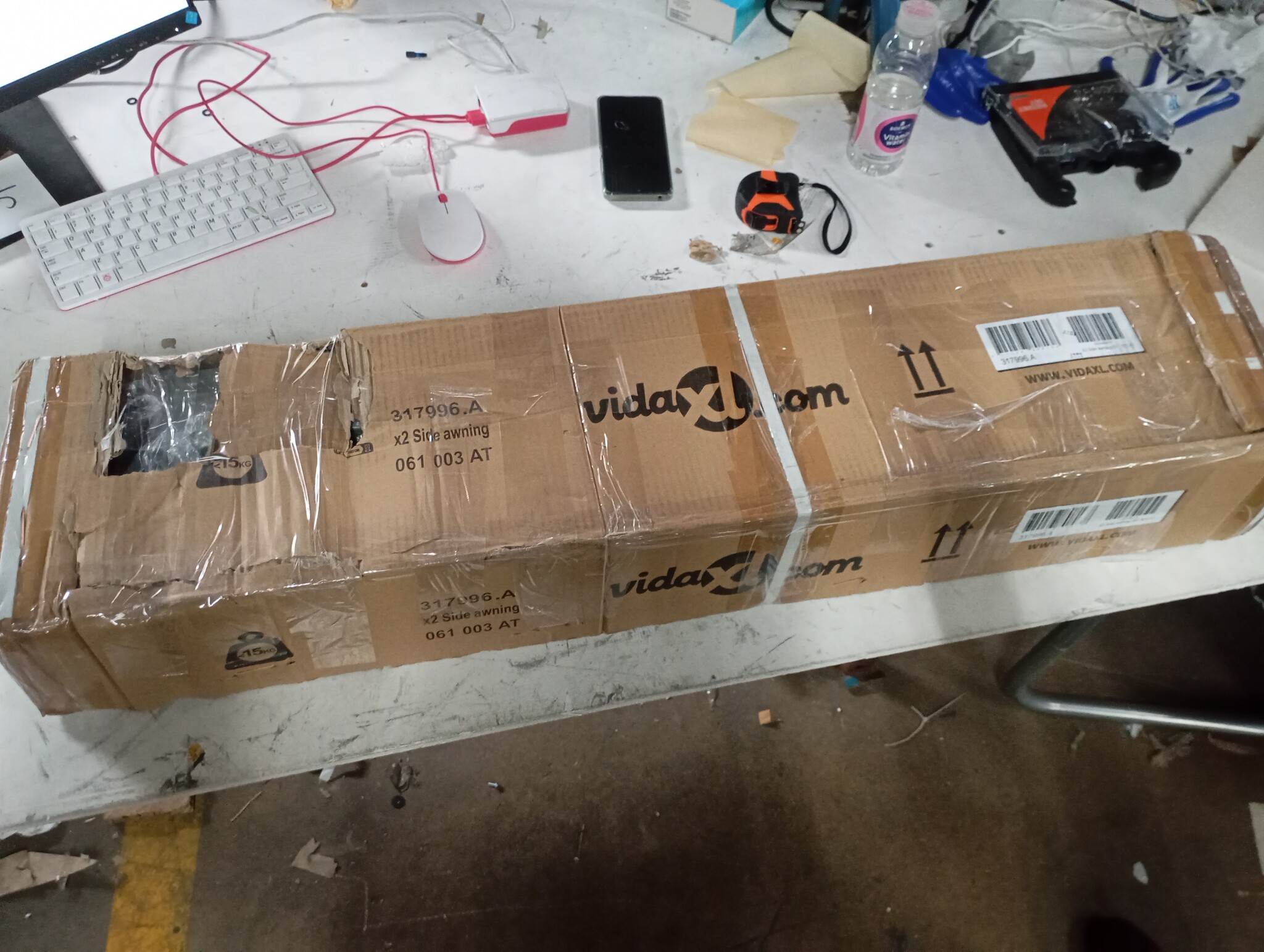 VidaXL Windscherm 160x600cm Antraciet -60%! (Gebruikt)