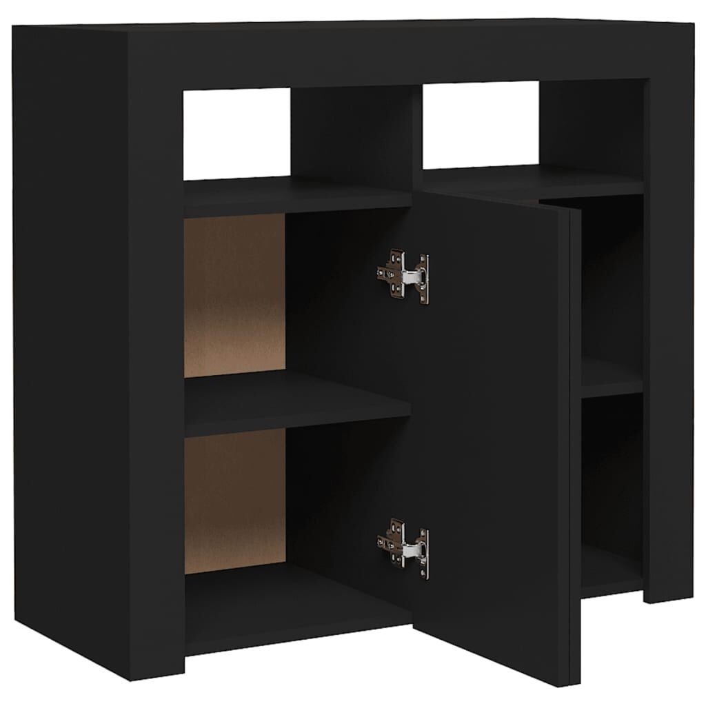 VidaXL Dressoir Zwart met LED - Deukje, 50% Korting!