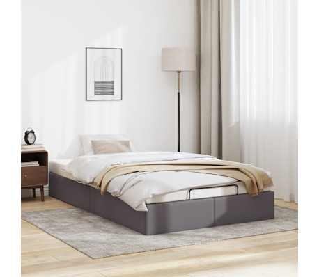vidaXL Bedframe 120x190 cm Grijs Kunstleer - 35% Korting!