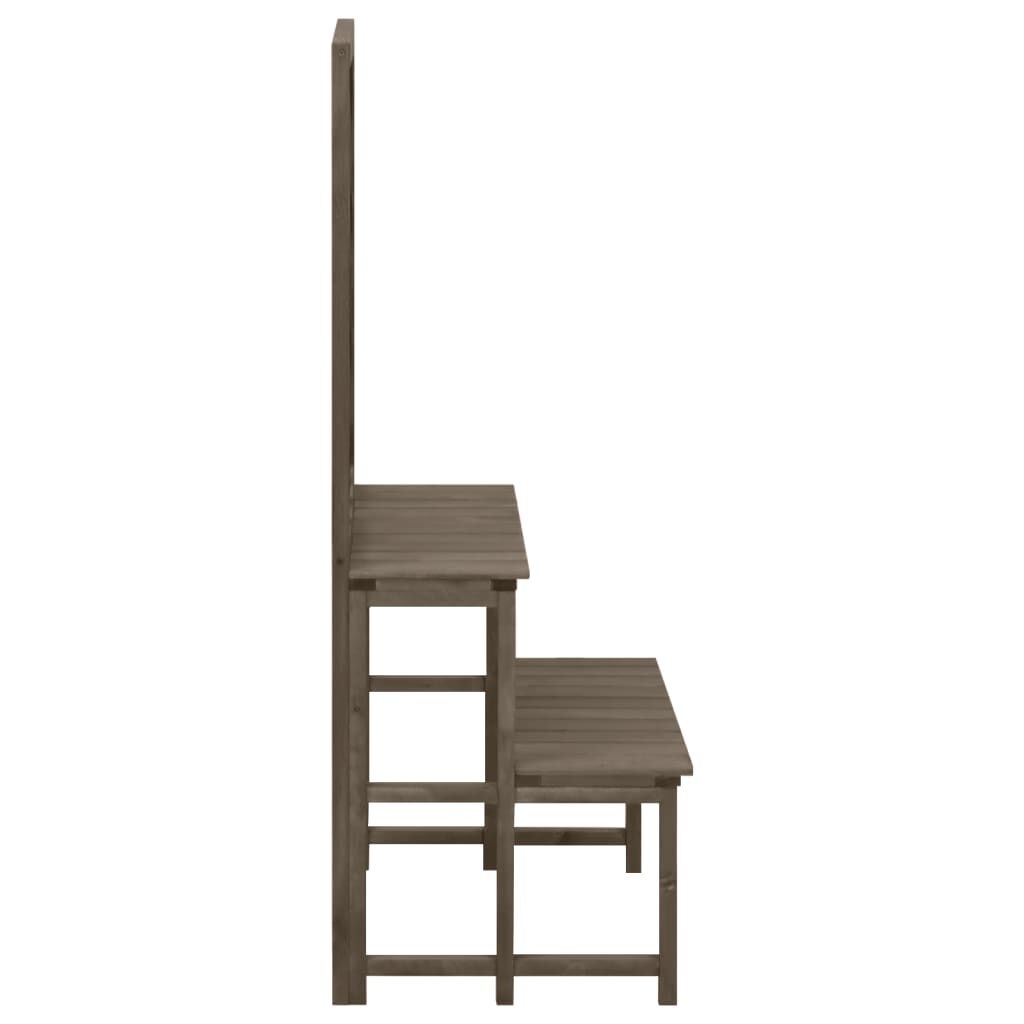 VidaXL Plantenrek Grijs Vurenhout 70x42x115cm - 35% Korting!