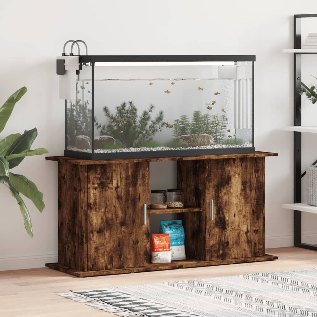 vidaXL Aquariumstandaard Gerookt Eiken - 35% Korting!