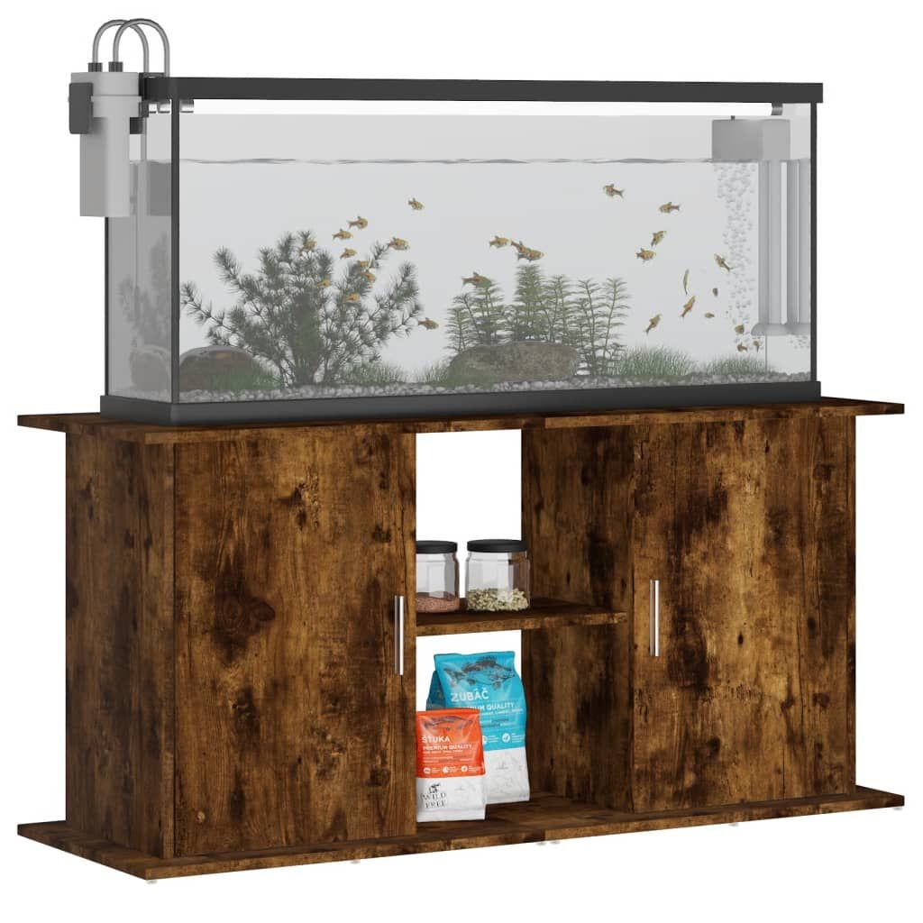 vidaXL Aquariumstandaard Gerookt Eiken - 35% Korting!