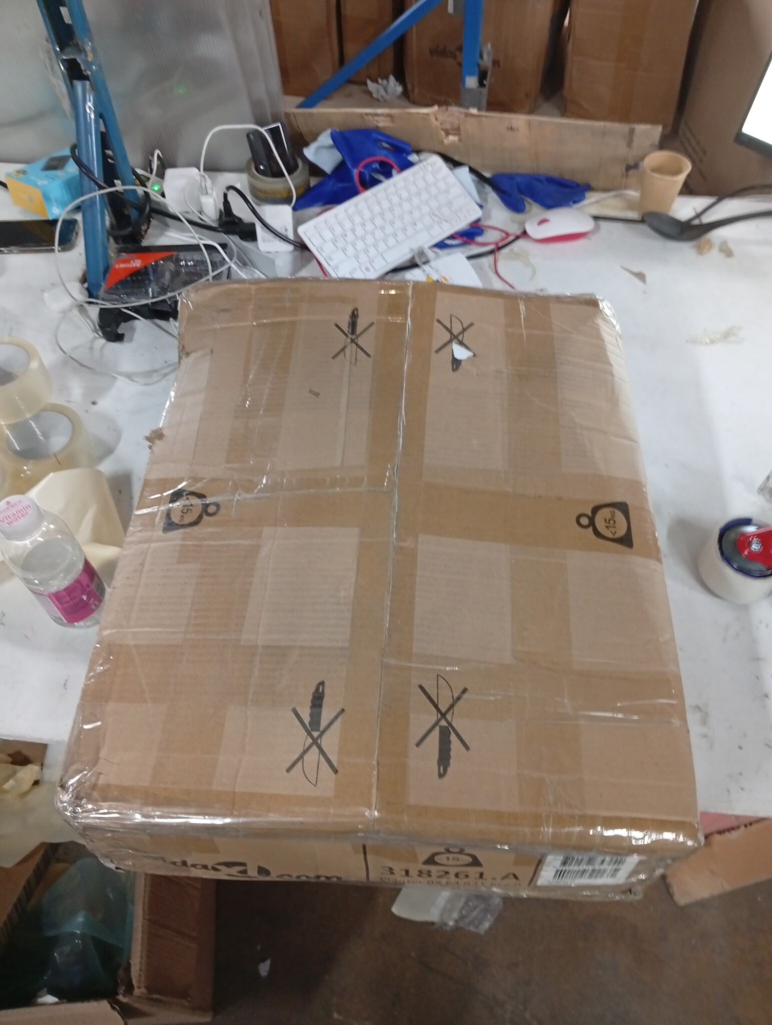 VidaXL Plantenbak met Latwerk Bruin - 55% Korting! (Defect)
