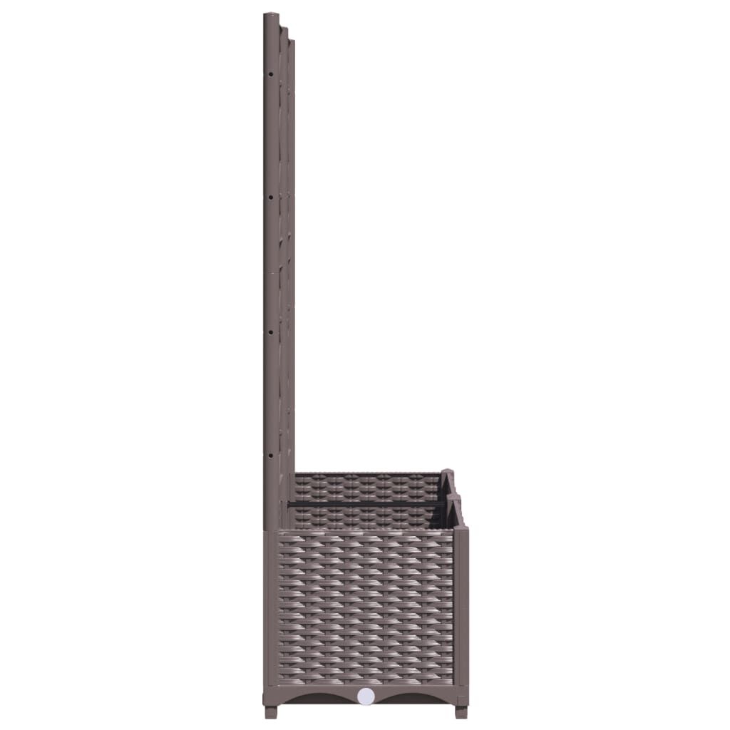VidaXL Plantenbak met Latwerk Bruin - 55% Korting! (Defect)