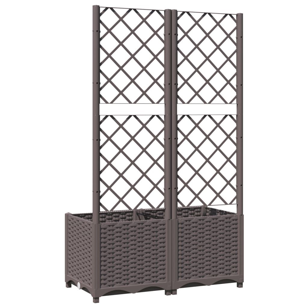 VidaXL Plantenbak met Latwerk Bruin - 55% Korting! (Defect)