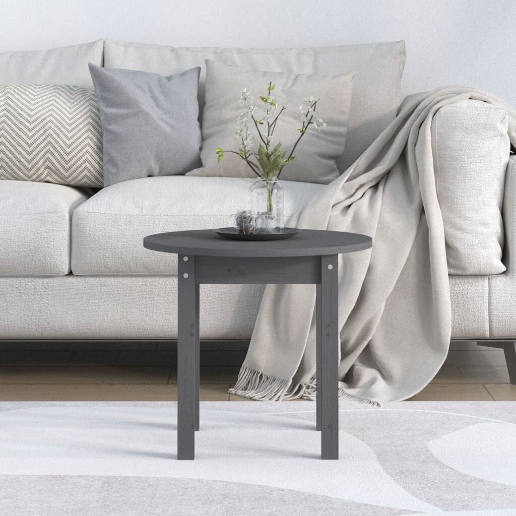 Salontafel Grenenhout Grijs Ø45cm -35%! Retourdeal