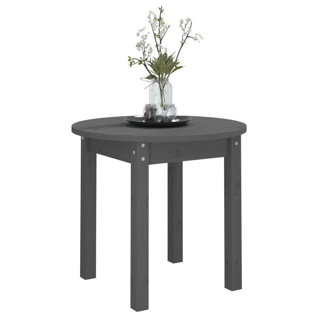 Salontafel Grenenhout Grijs Ø45cm -35%! Retourdeal