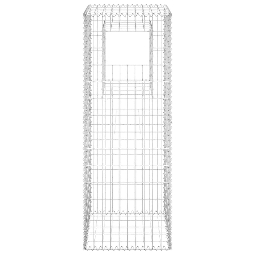 vidaXL Schanskorf Palen 2st 50x50x140cm IJzer -55% Korting!