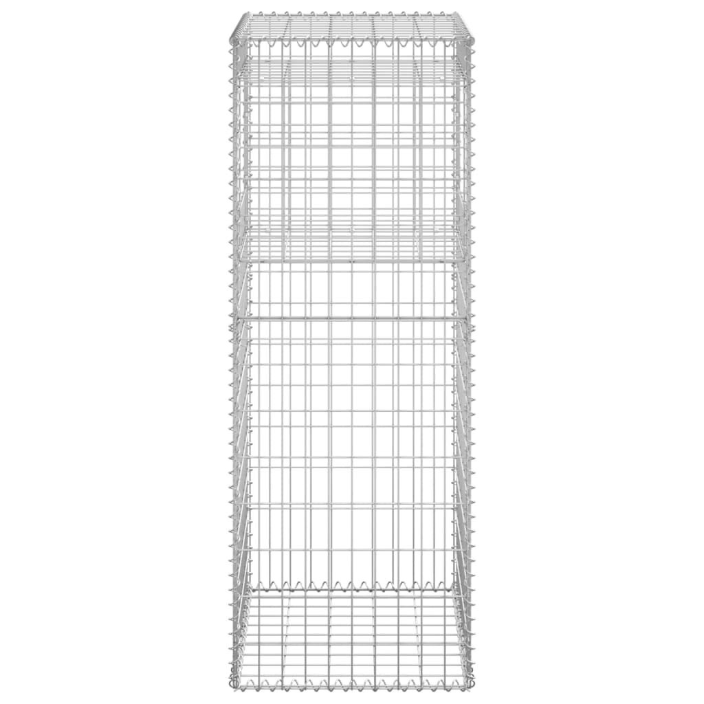vidaXL Schanskorf Palen 2st 50x50x140cm IJzer -55% Korting!