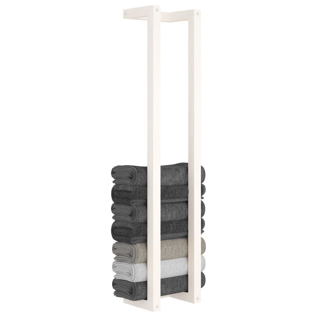 vidaXL Handdoekenrek Wit Grenen - 35% Korting!