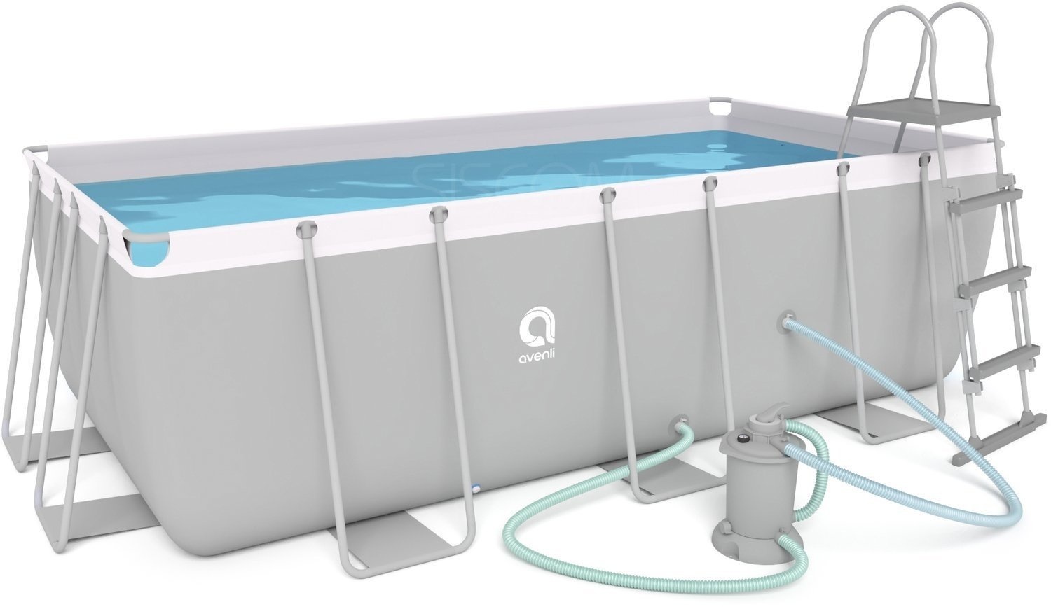 Avenli Zwembad 400x207x122cm + Zandfilter - 45% Korting!