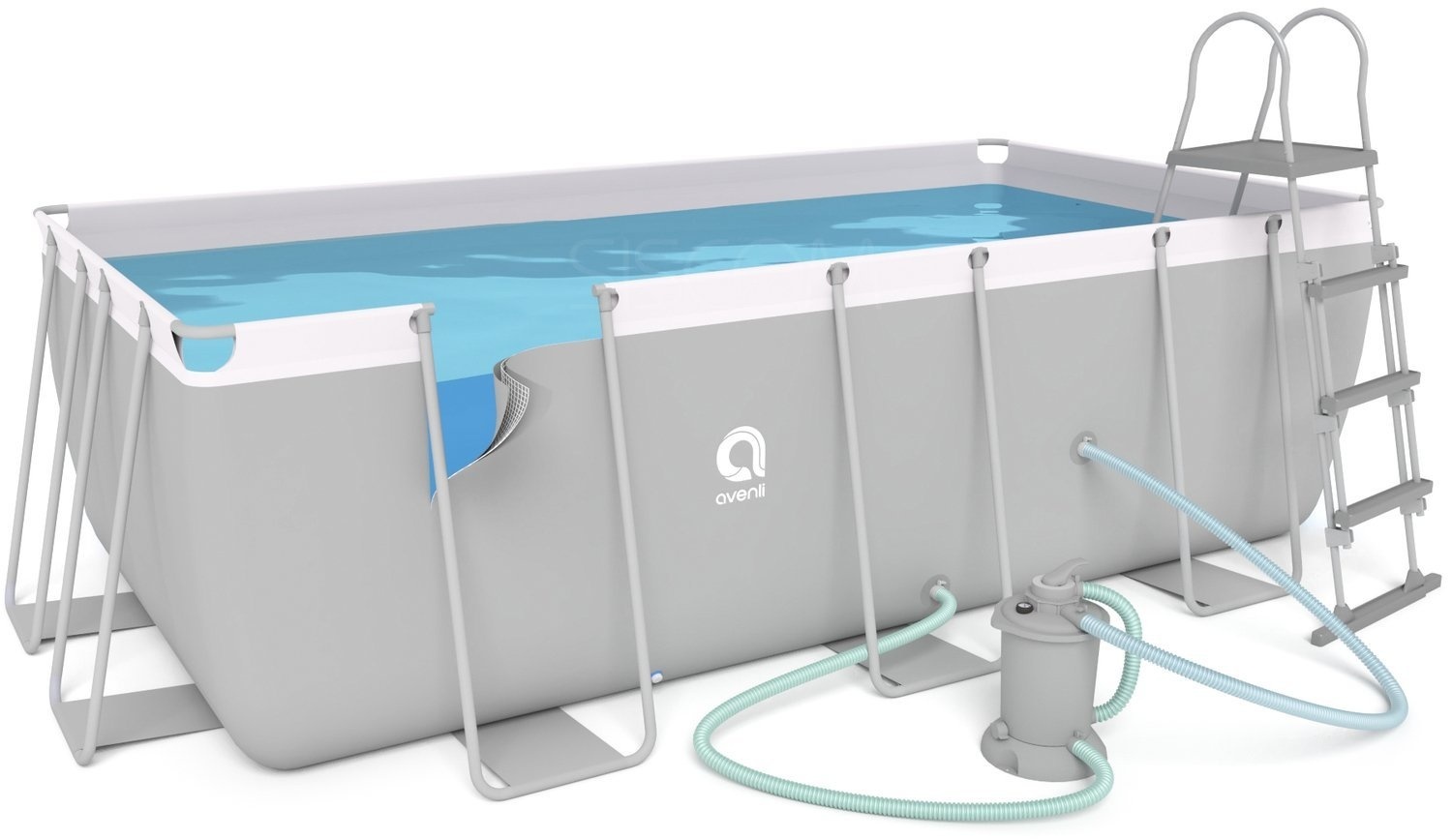 Avenli Zwembad 400x207x122cm + Zandfilter - 45% Korting!