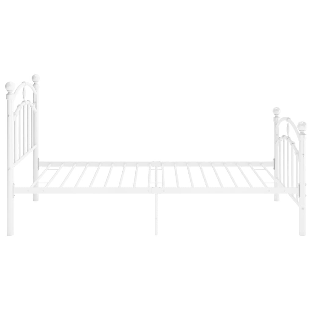 vidaXL Bedframe 90x200 Wit - Krasje, Topdeal 55% Korting!