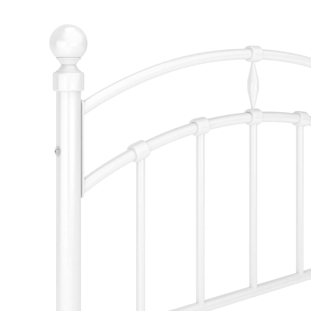 vidaXL Bedframe 90x200 Wit - Krasje, Topdeal 55% Korting!