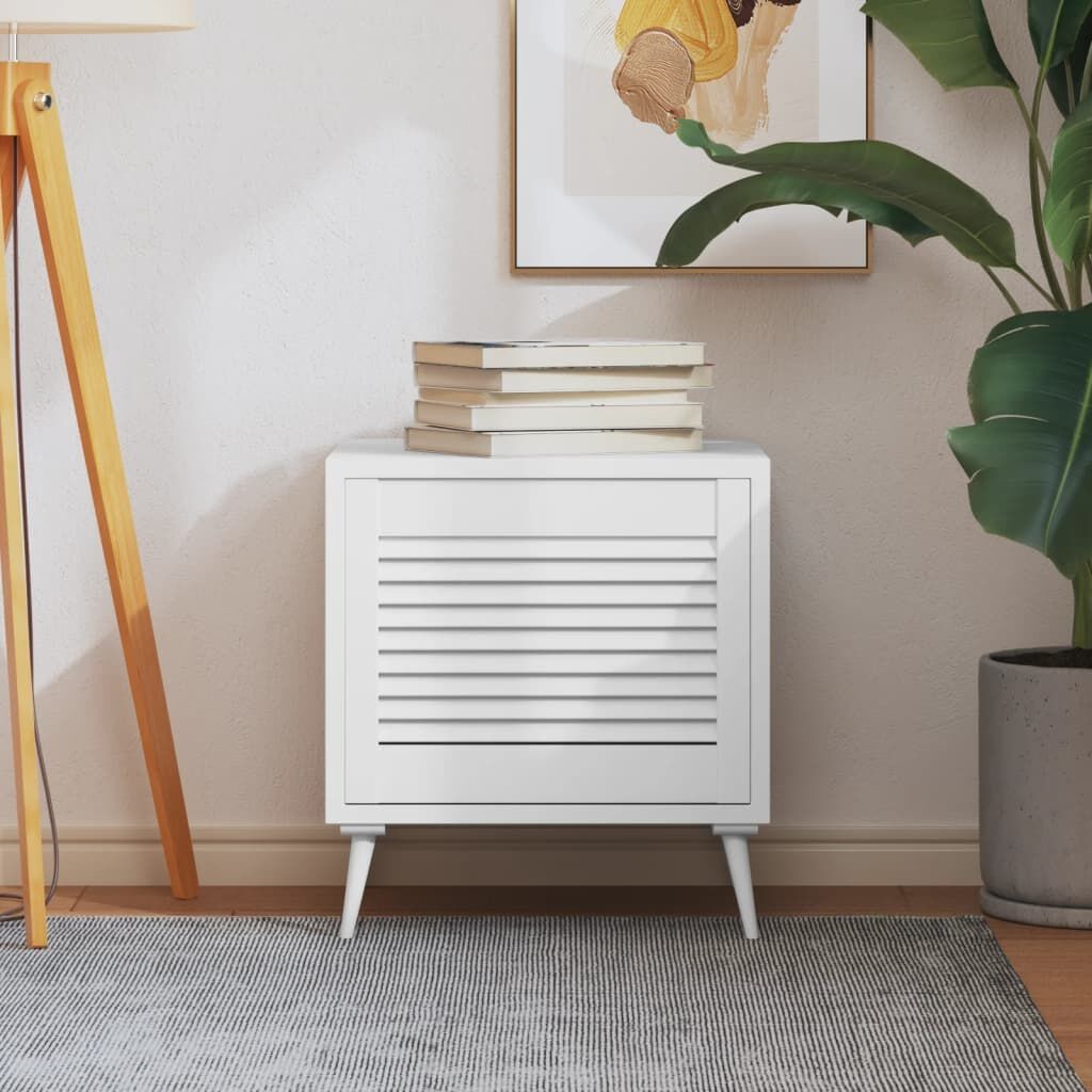 VidaXL Lamellen Kastdeur 39,5x49,4cm Grenen Wit -62% Korting!