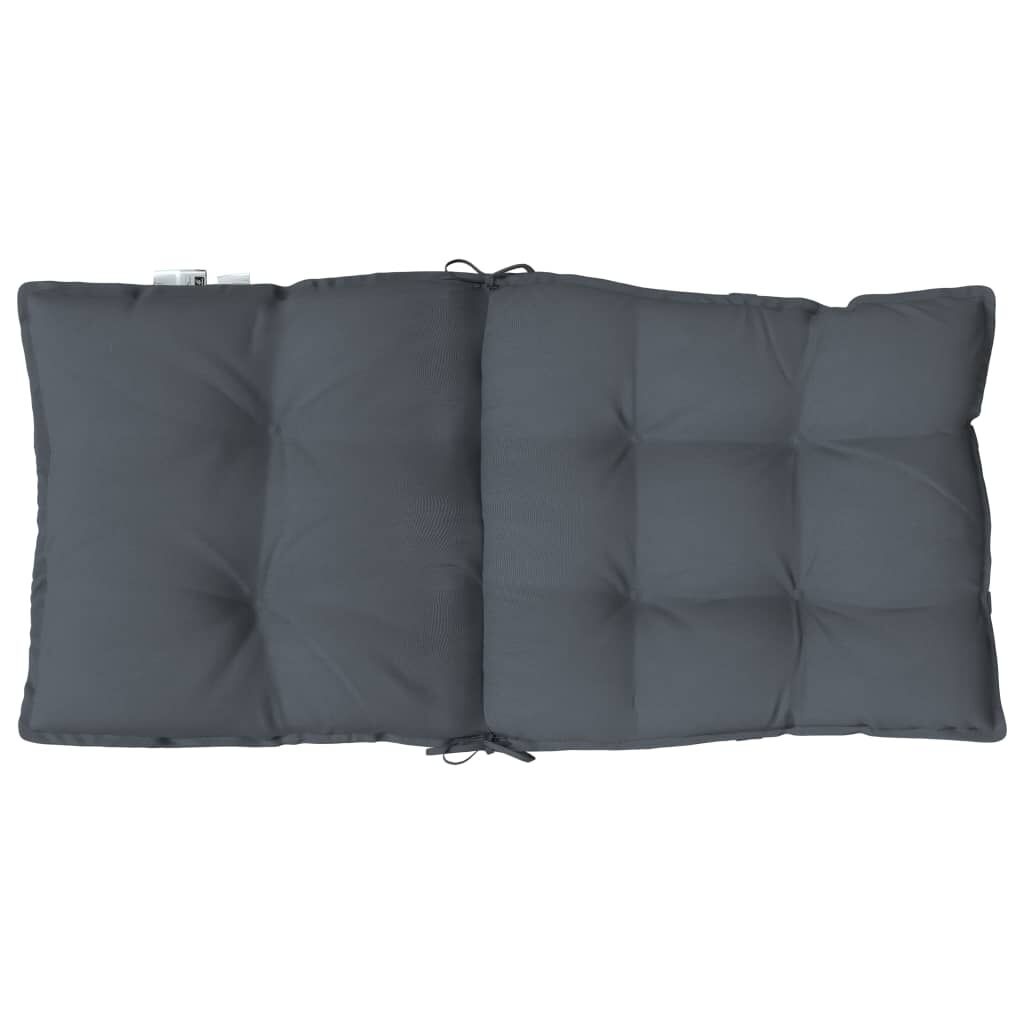 vidaXL Stoelkussens Laag (2 st) Antraciet -35%!