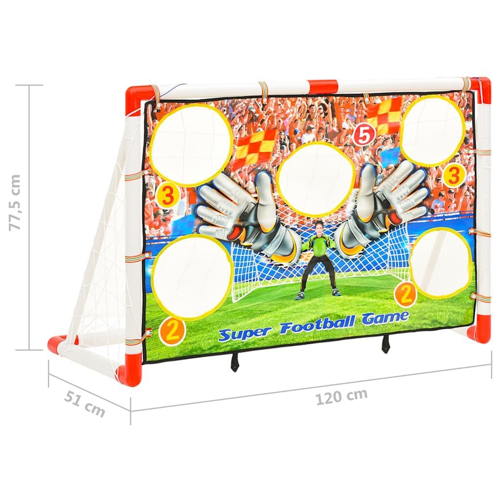 vidaXL Voetbaldoelenset met Doelmuur - 35% Korting!