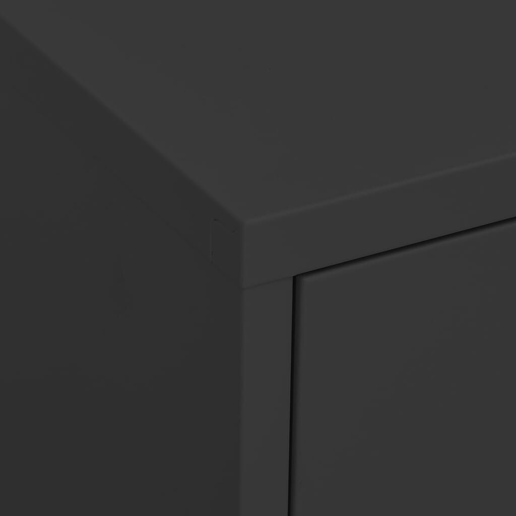 vidaXL Opbergkast Antraciet 80cm - 60% Korting!
