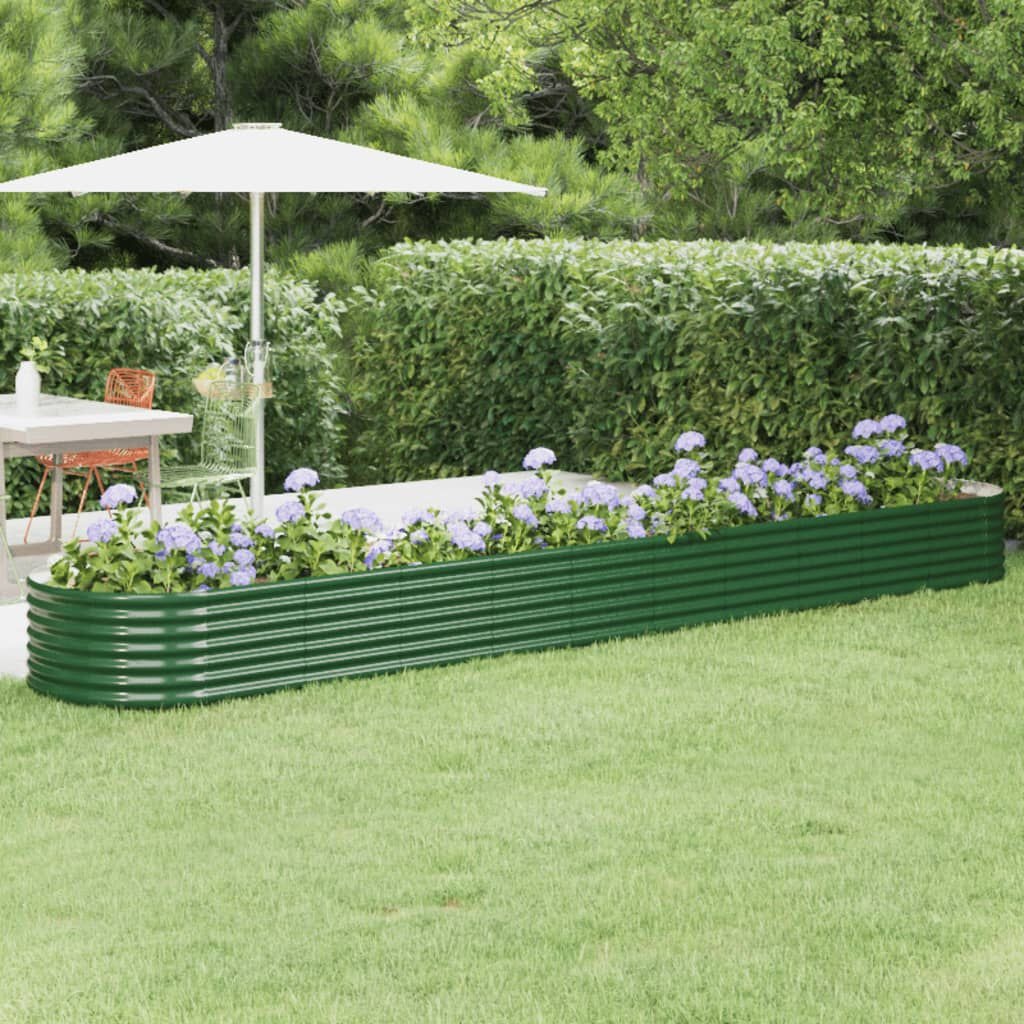vidaXL Plantenbak Groen 440cm - 60% Korting! Losse Onderdelen