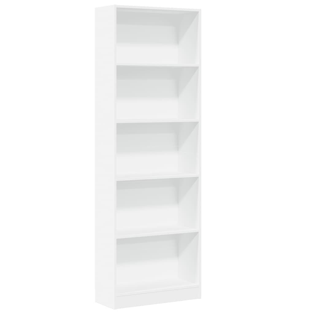 vidaXL Boekenkast 60x24x176 cm bewerkt hout wit