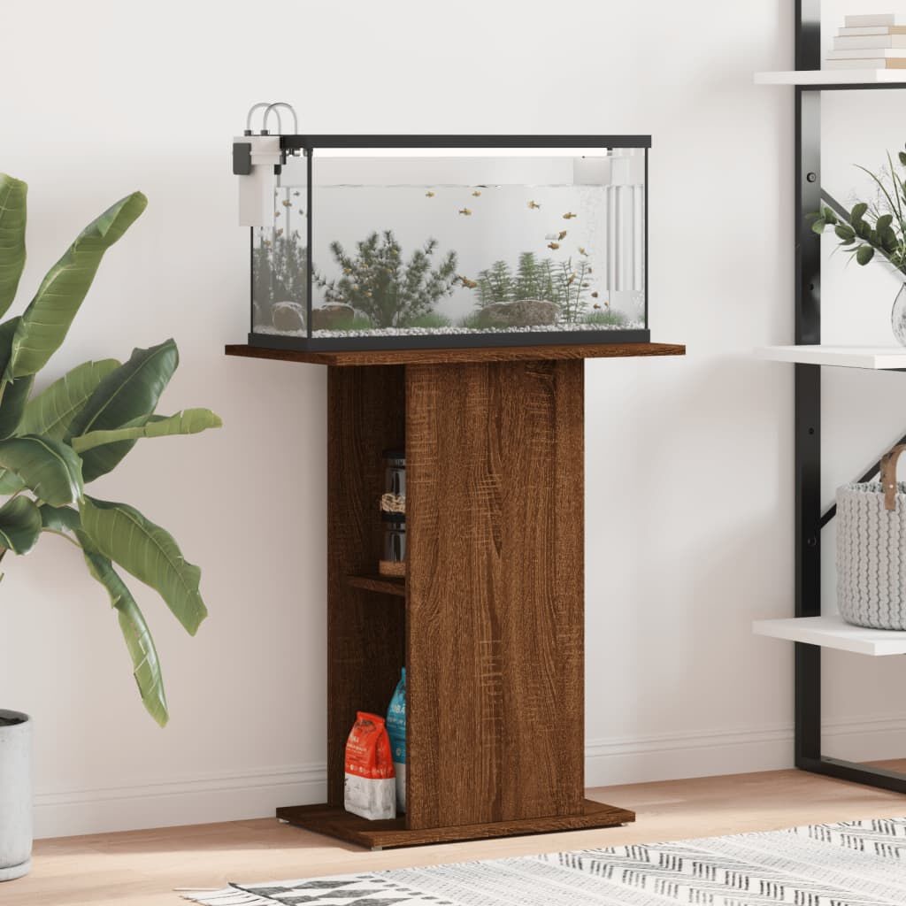 vidaXL Aquariumstandaard Bruin Eiken - 35% Korting!