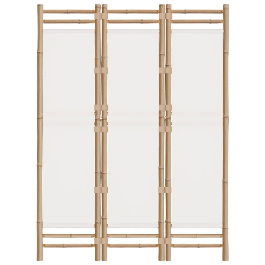 Kamerscherm Bamboe & Canvas 120cm - 35% Korting!