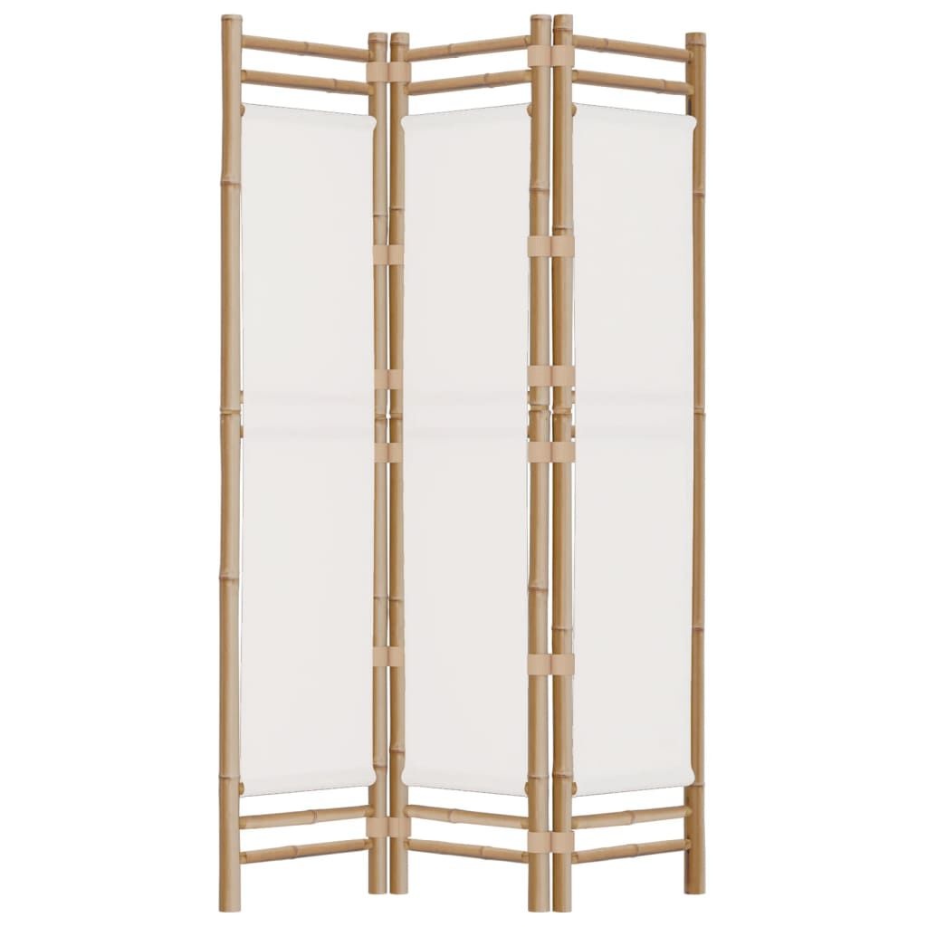 Kamerscherm Bamboe & Canvas 120cm - 35% Korting!