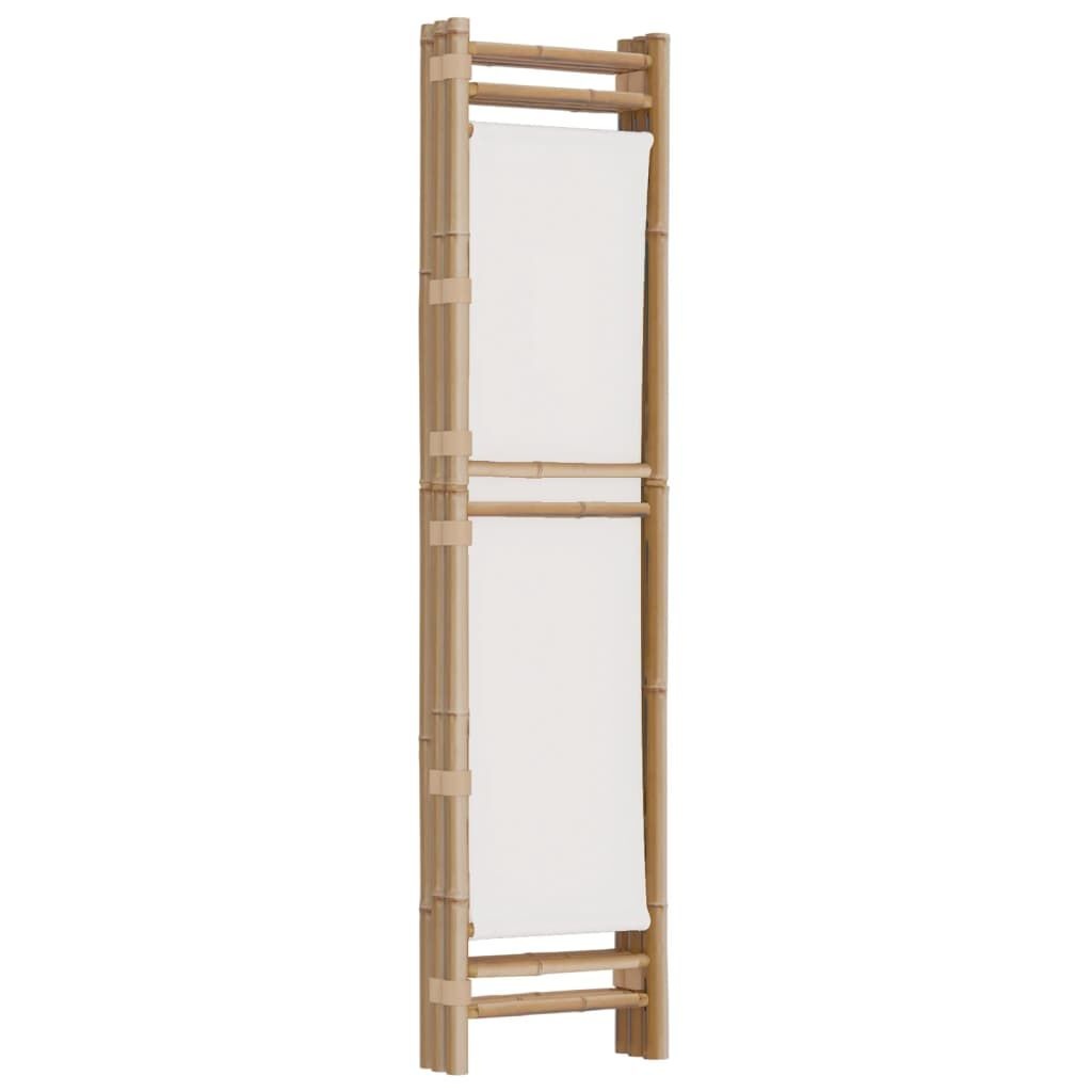 Kamerscherm Bamboe & Canvas 120cm - 35% Korting!