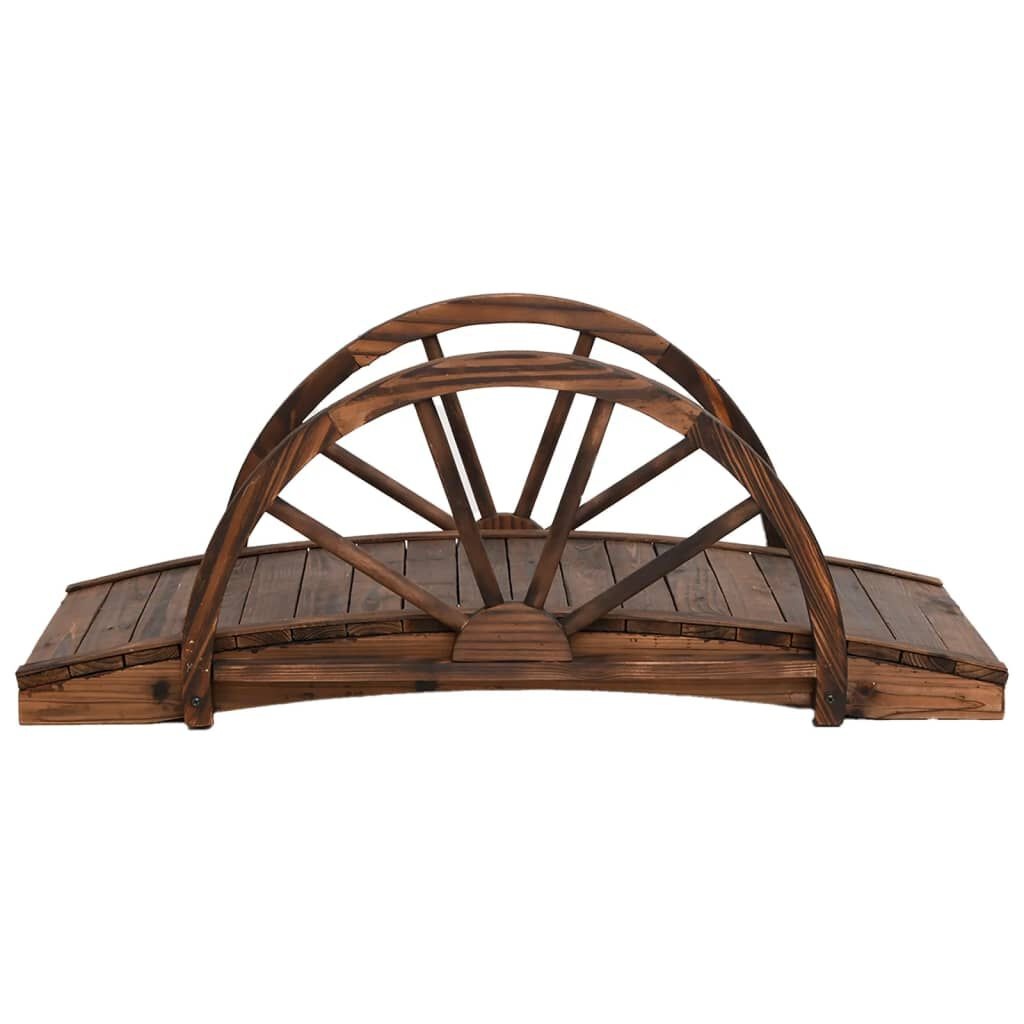 Tuinbrug met Halve Wielen 99cm - 35% Korting!