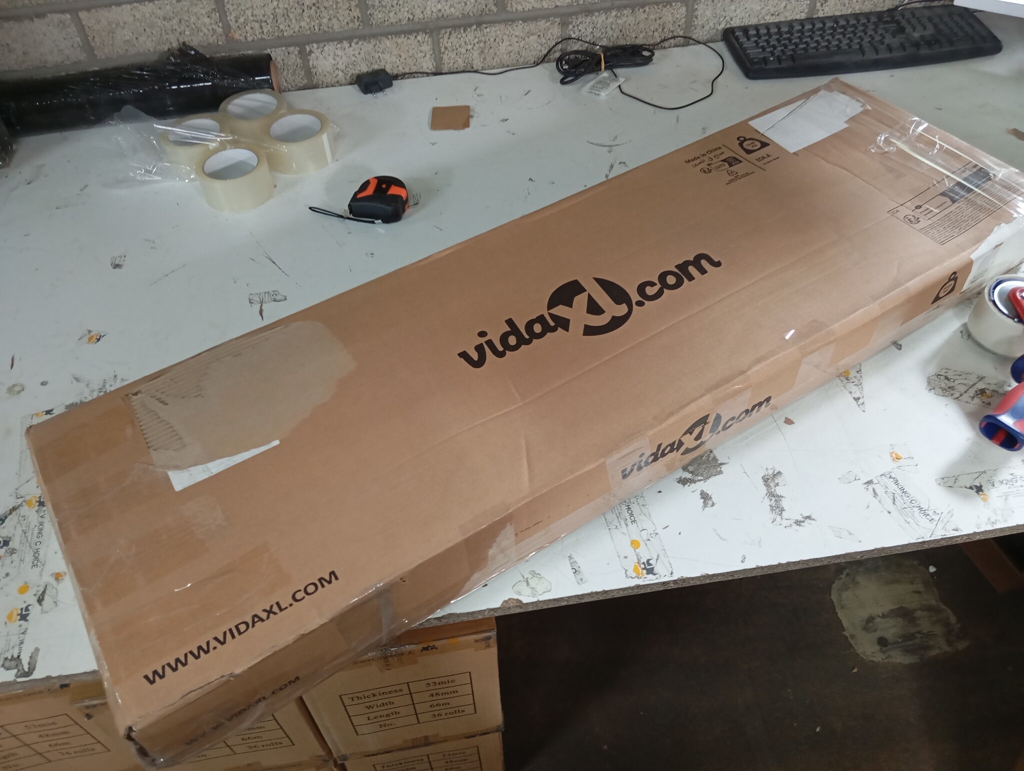 vidaXL Plantenstandaard Wit 33x100cm - 50% Korting!