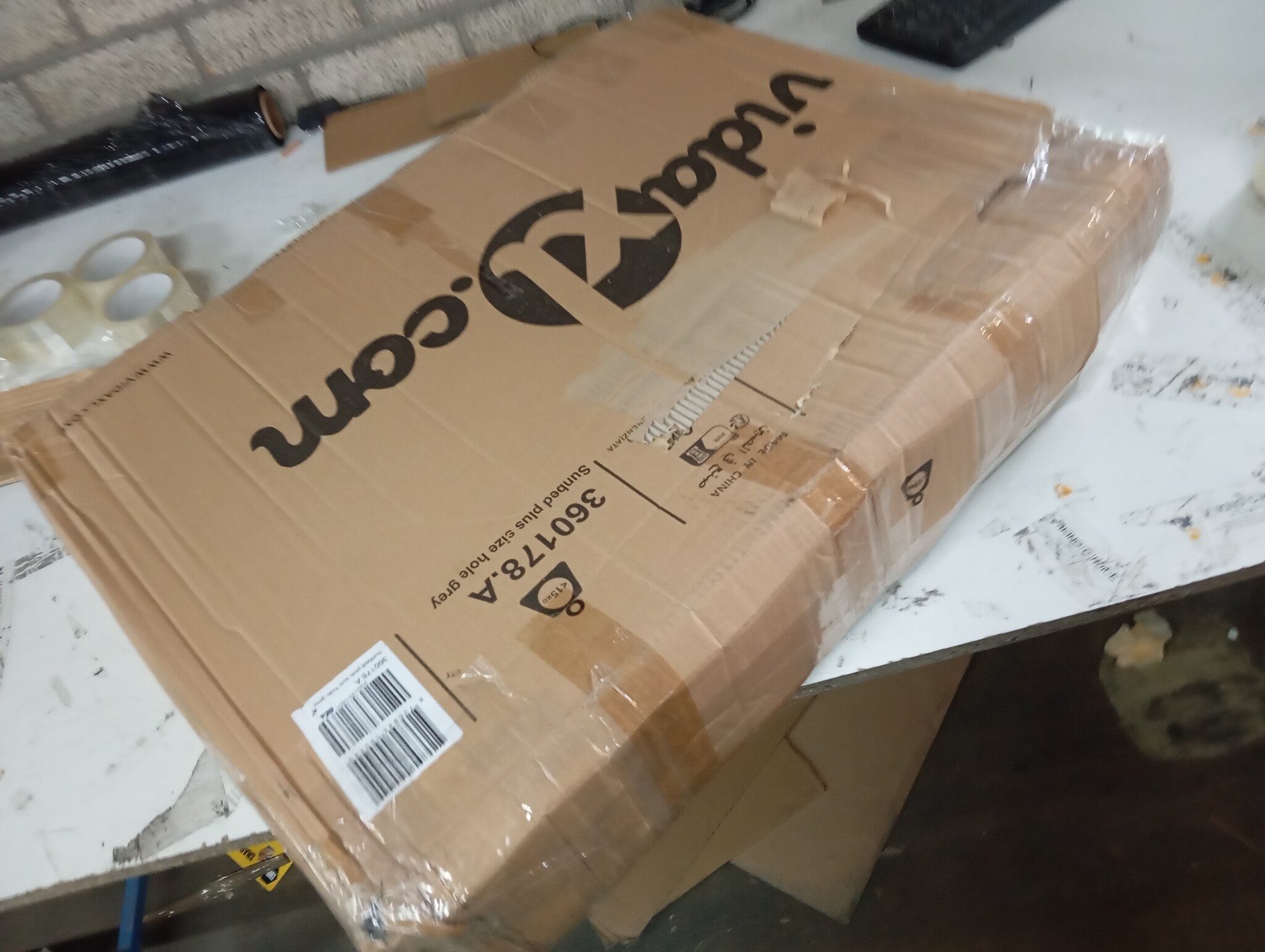 Ligbed Grijs - Oxford Stof, Inklapbaar - 55% Korting!