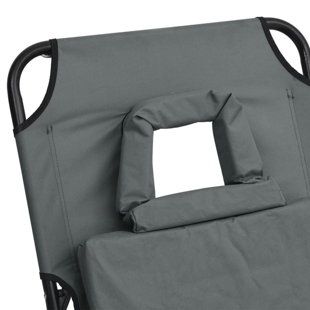Ligbed Grijs - Oxford Stof, Inklapbaar - 55% Korting!