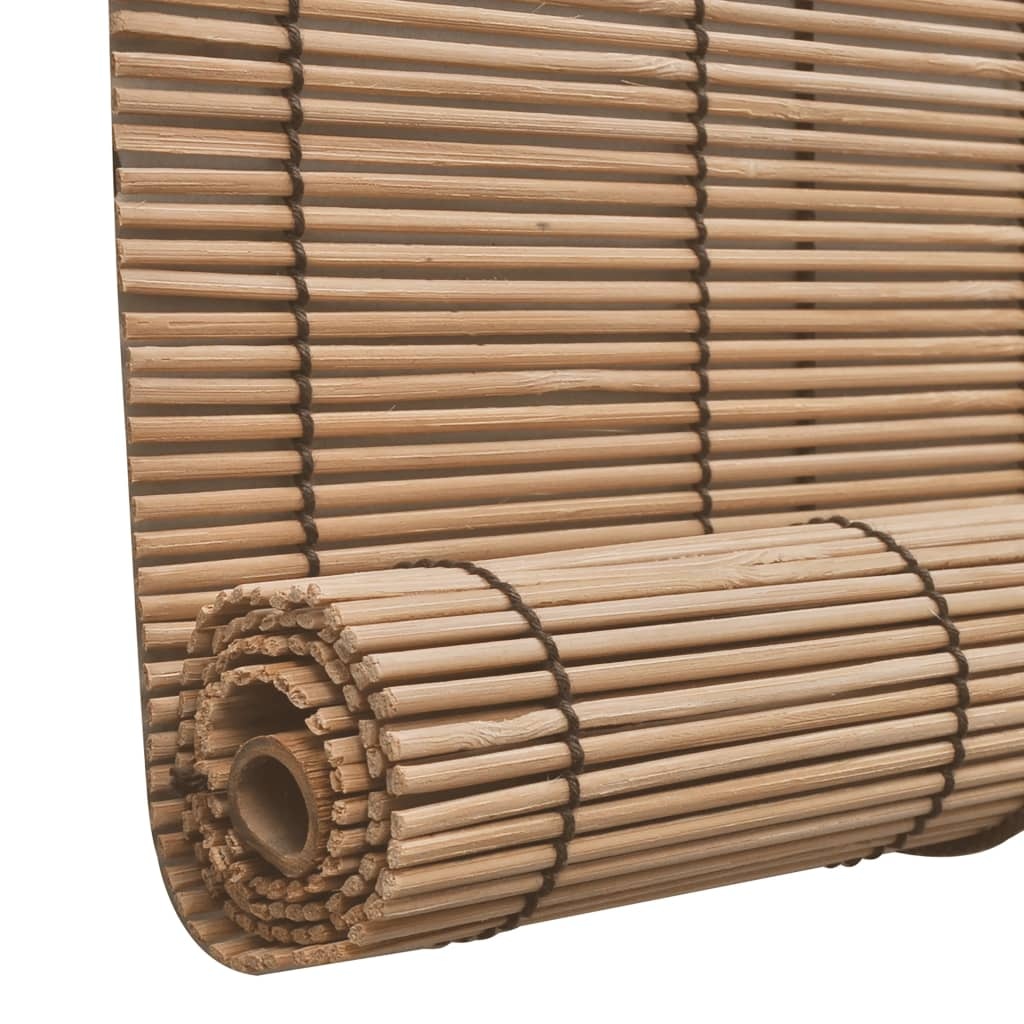 vidaXL Rolgordijn Bamboe Bruin 140x160 cm - 35% Korting!