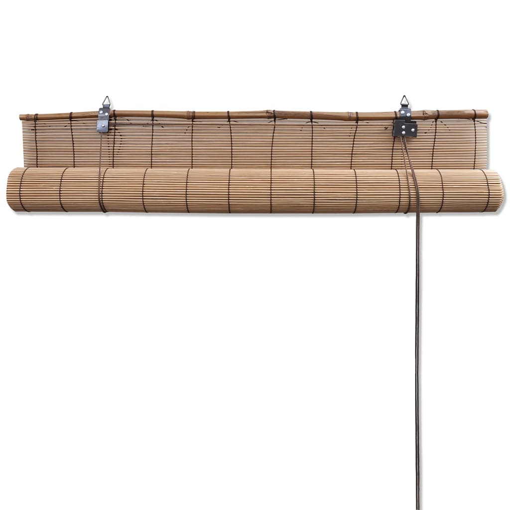 vidaXL Rolgordijn Bamboe Bruin 140x160 cm - 35% Korting!