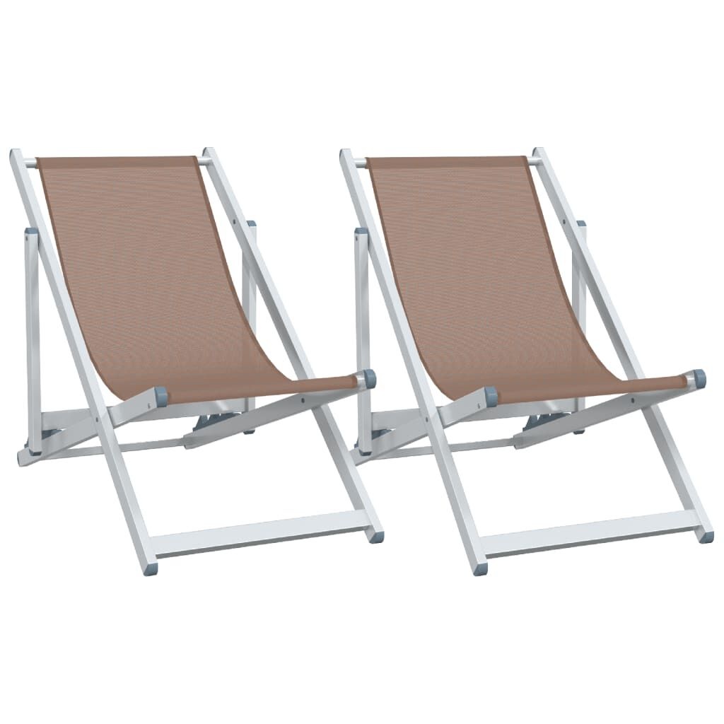 Strandstoelen (2x) Bruin - 35% Korting! Zo Goed Als Nieuw!