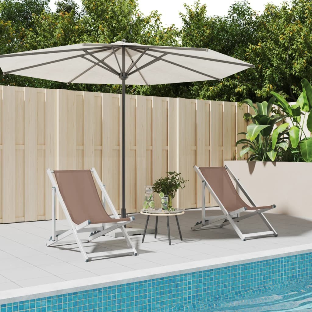 Strandstoelen (2x) Bruin - 35% Korting! Zo Goed Als Nieuw!