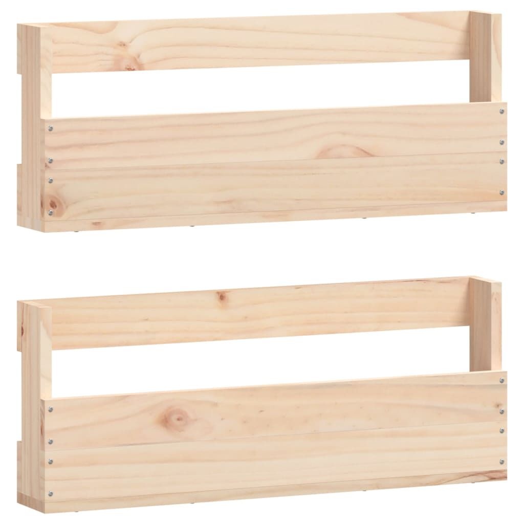 Wandschoenenrekken Grenenhout (2 st) - 35% Korting!