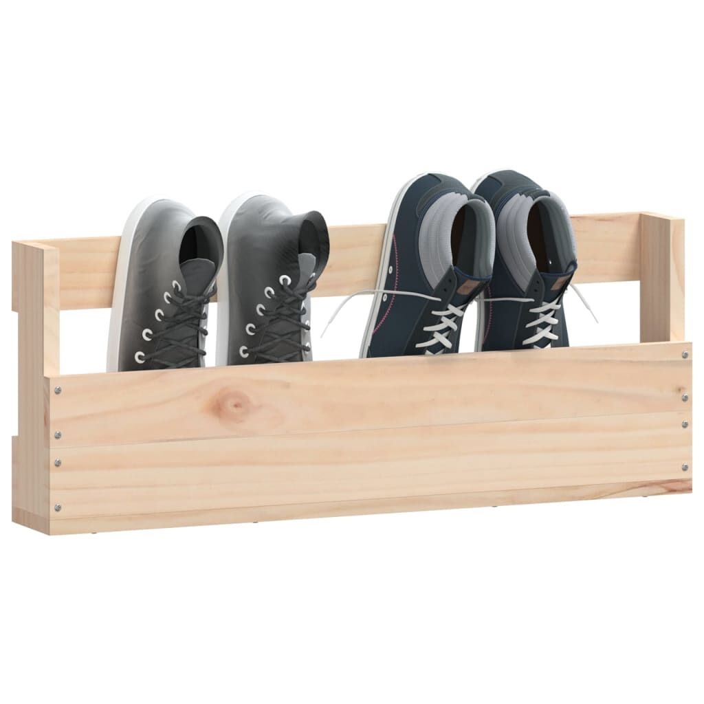 Wandschoenenrekken Grenenhout (2 st) - 35% Korting!