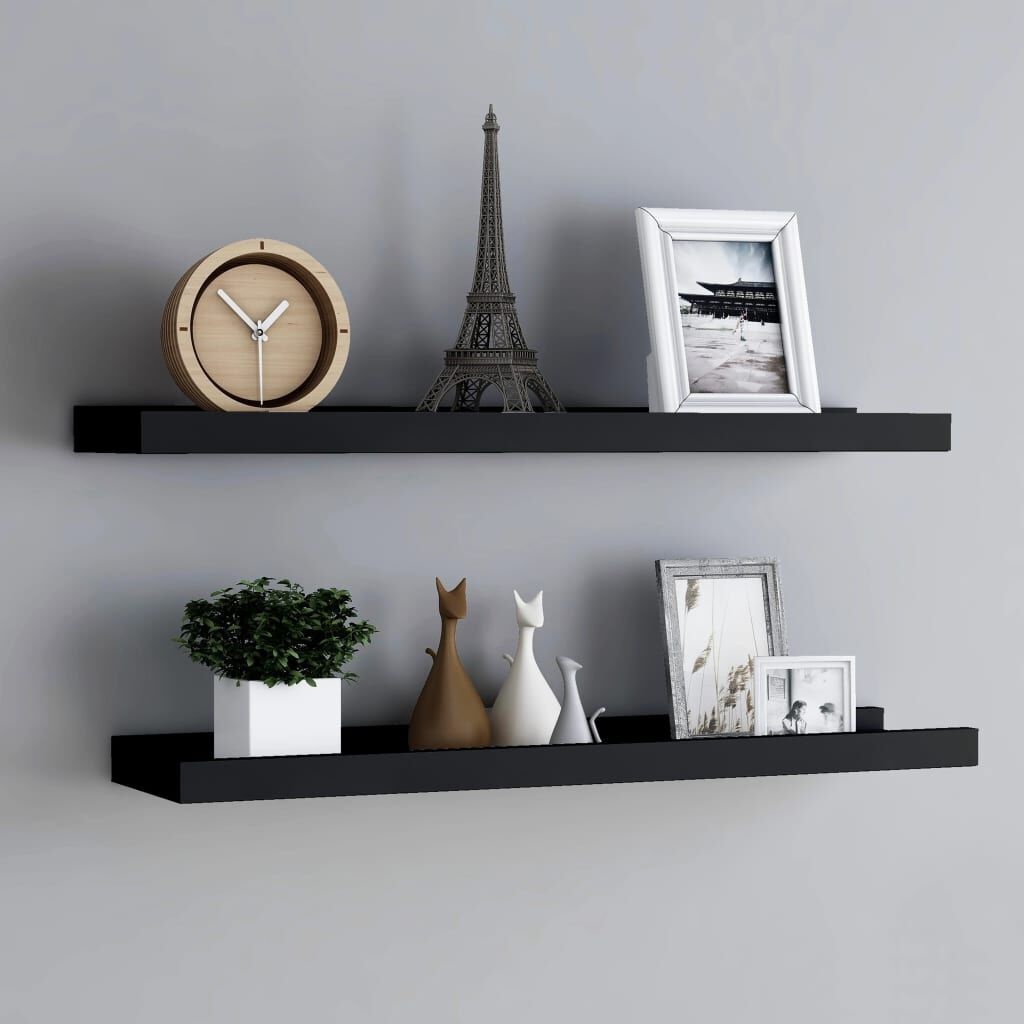 vidaXL Fotoplanken Zwart (80cm) - 60% Korting! Zonder Montagemateriaal