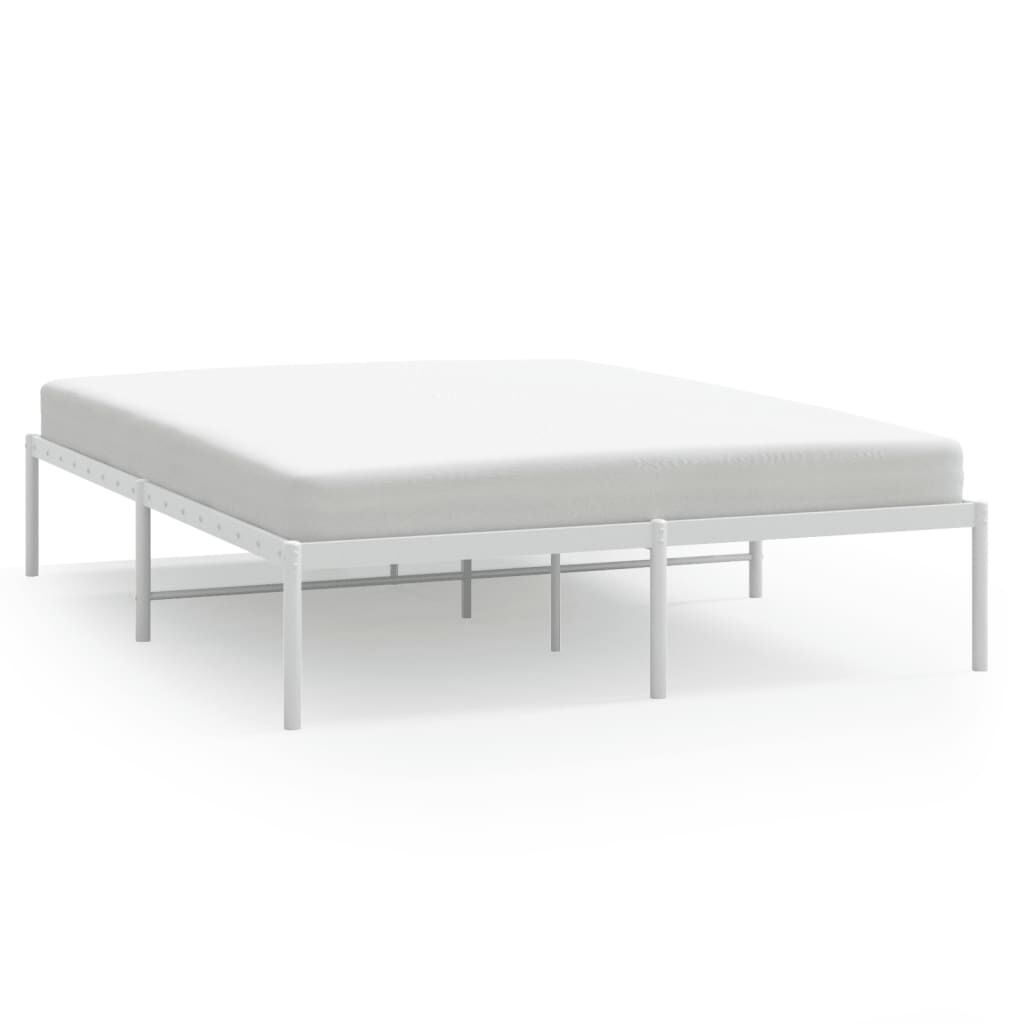 vidaXL Bedframe Metaal Wit 140x190 cm - 35% Korting!